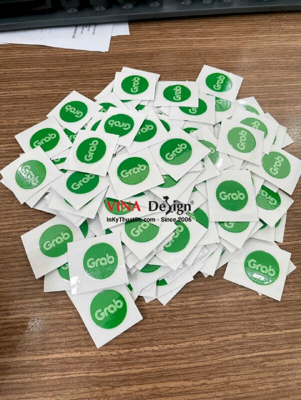 In Decal DTF in UV bóc dán trực tiếp, logo thương hiệu ứng dụng dịch vụ vận chuyển, giao hàng và thanh toán kỹ thuật số - INKTS3585