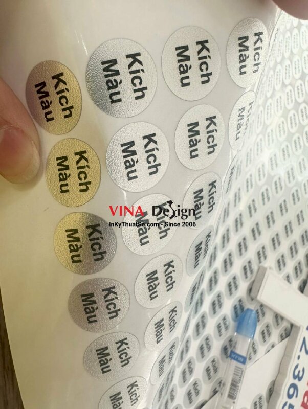 In Decal xi bạc dán son dưỡng kích màu môi, tem dán son môi - INKTS898