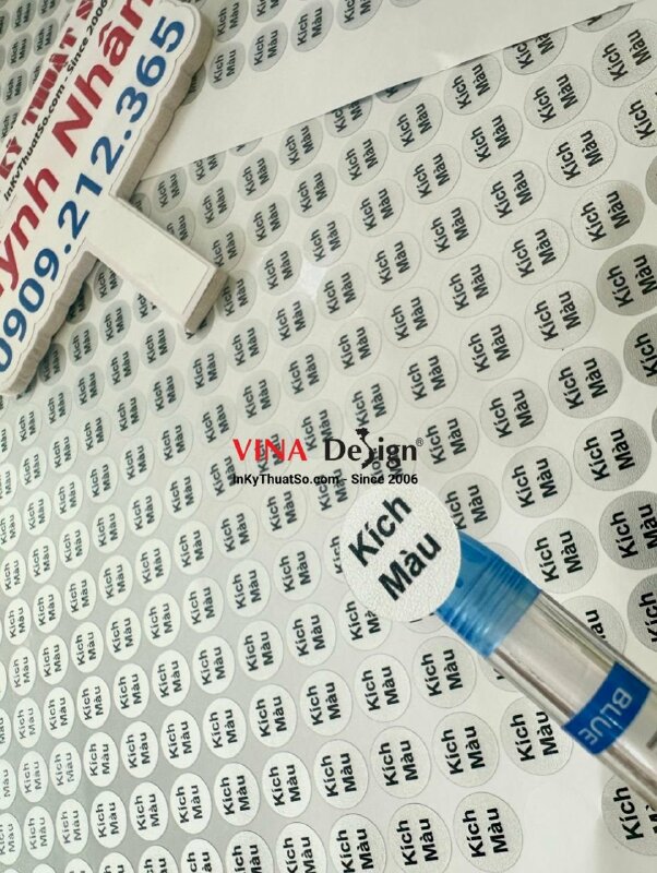 In Decal xi bạc dán son dưỡng kích màu môi, tem dán son môi - INKTS898