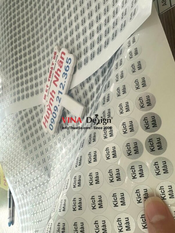 In Decal xi bạc dán son dưỡng kích màu môi, tem dán son môi - INKTS898