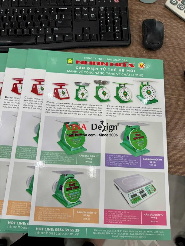 In Formex bảng quảng cáo, giới thiệu sản phẩm cân đồng hồ lò xo - INKTS3574
