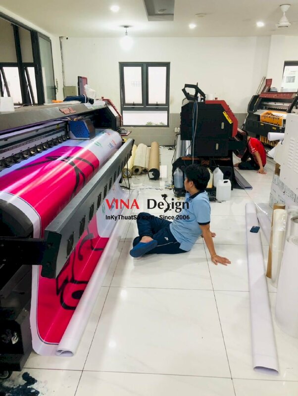 In Hiflex mực UV chừa biên - Bạt không gân - INKTS113