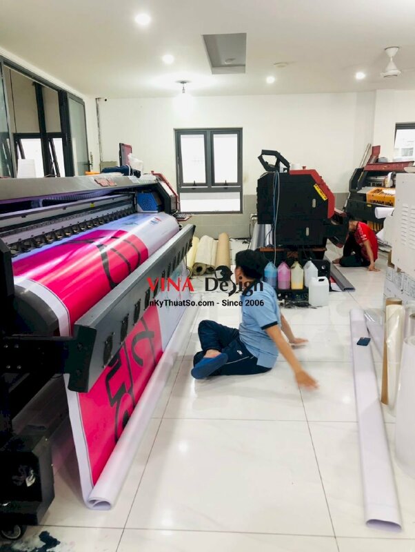 In Hiflex mực UV chừa biên - Bạt không gân - INKTS113