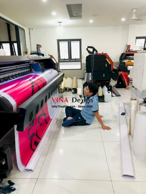 In Hiflex mực UV chừa biên - Bạt không gân - INKTS113