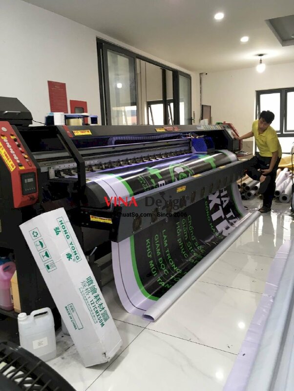 In Hiflex mực UV đóng khoen - Bạt 3.8 dzem - INKTS116