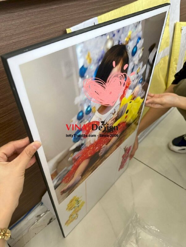 In hình Laminate để bàn, in tranh gỗ Laminate làm đế lịch bloc treo tường - INKTS1149