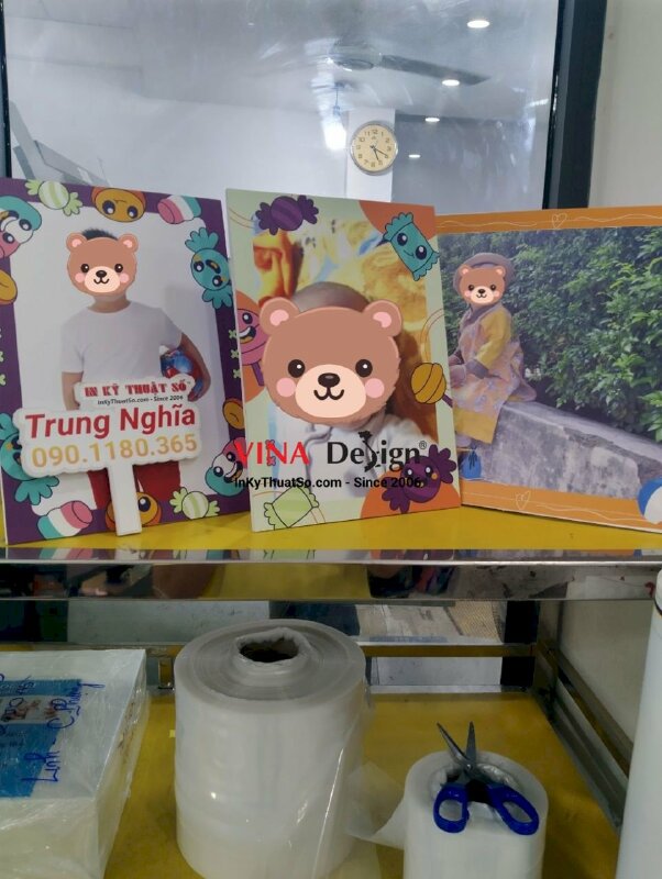 In khung ảnh để bàn sinh nhật bé trai, in ảnh formex - INKTS713