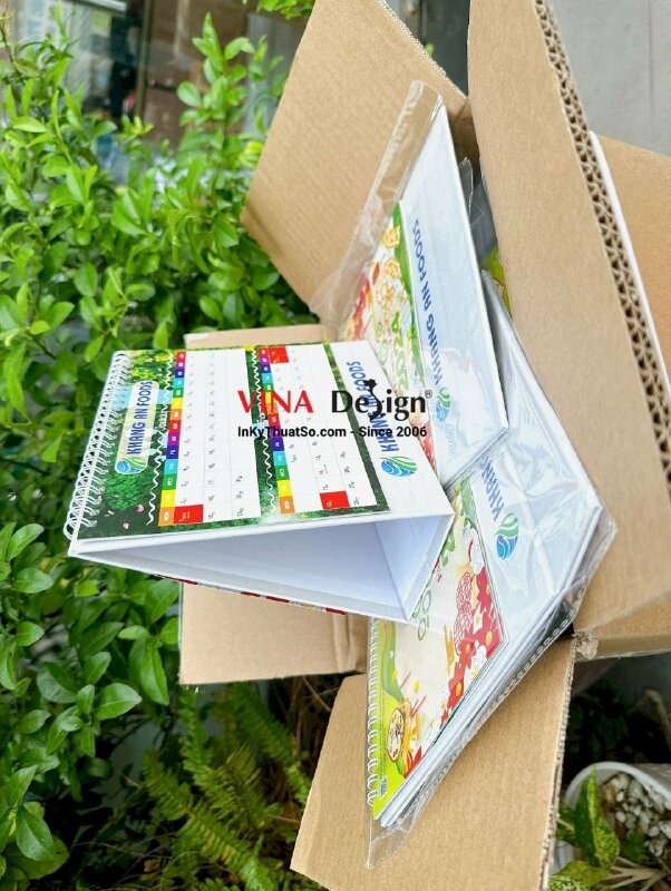 In lịch bàn chữ A 21cm x 14.8cm in 200 cuốn - INKTS941
