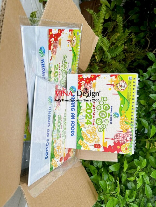 In lịch bàn chữ A 21cm x 14.8cm in 200 cuốn - INKTS941