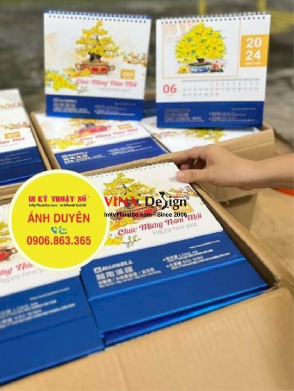 In lịch chữ A để bàn công ty chế tạo máy chính xác - INKTS929