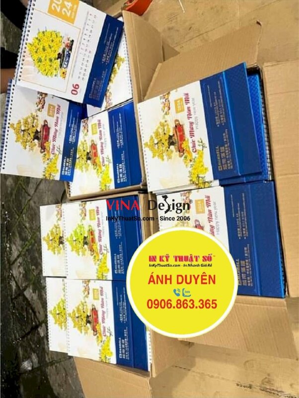 In lịch chữ A để bàn công ty chế tạo máy chính xác - INKTS929