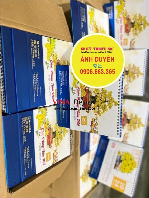 In lịch chữ A để bàn công ty chế tạo máy chính xác - INKTS929