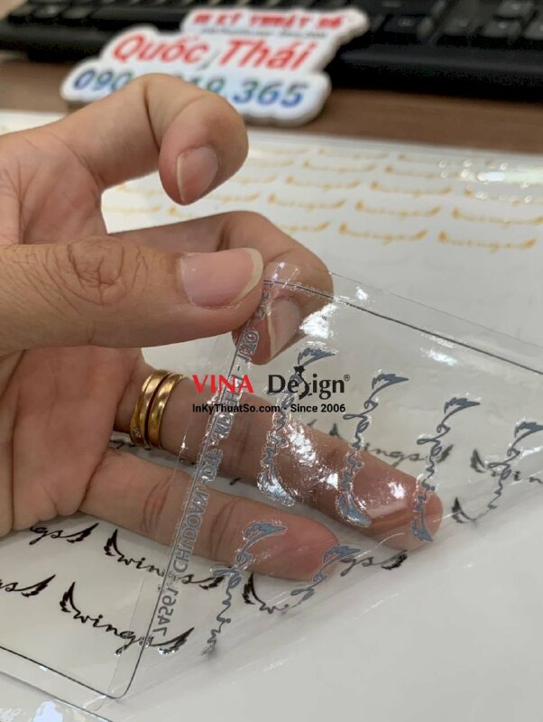 In logo DTF dán dụng cụ nối mi cho học viện đào tạo nghề làm đẹp - INKTS981