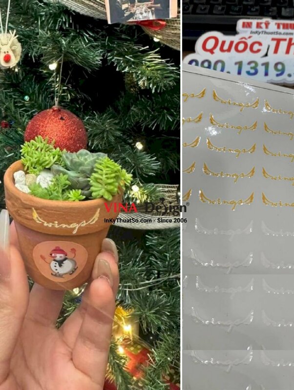 In logo DTF dán dụng cụ nối mi cho học viện đào tạo nghề làm đẹp - INKTS981