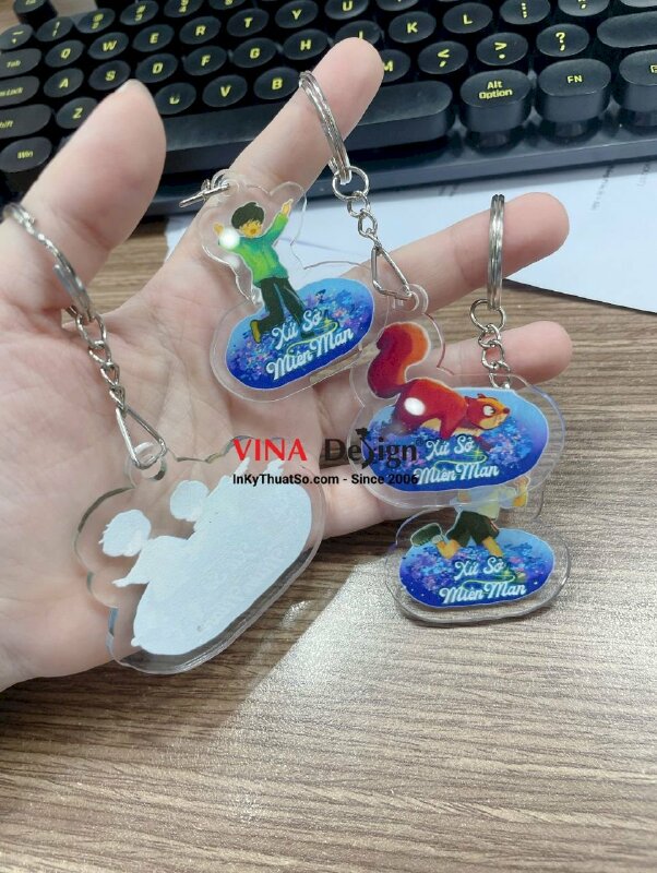 In móc khóa Mica đồ án tốt nghiệp mỹ thuật - INKTS3567
