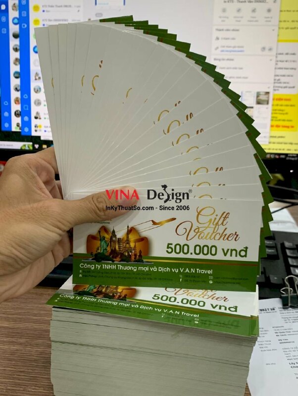 In phiếu quà tặng gilf voucher du lịch -  INKTS606