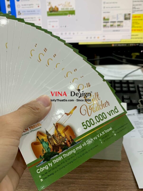 In phiếu quà tặng gilf voucher du lịch -  INKTS606