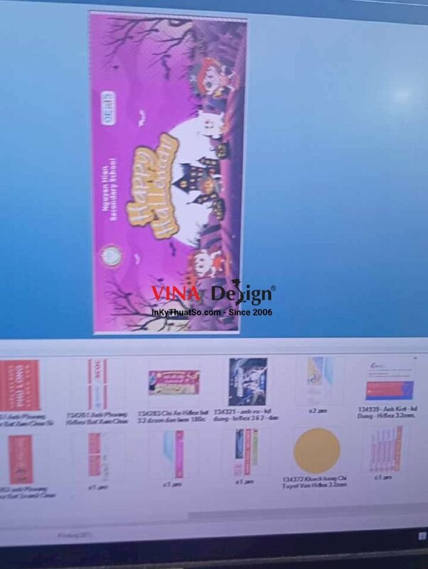 In phông nền background Halloween, backdrop Halloween từ bạt hiflex - INKTS3597