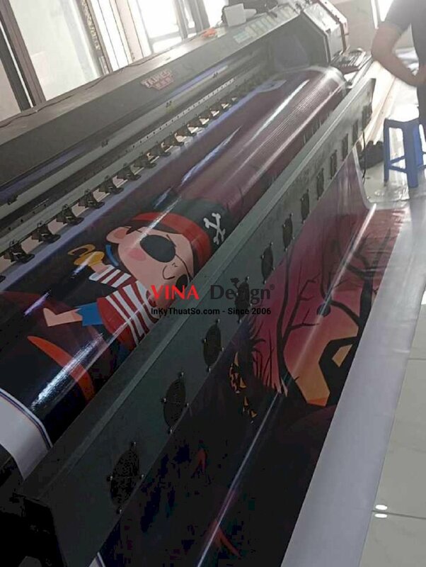 In phông nền background Halloween, backdrop Halloween từ bạt hiflex - INKTS3597