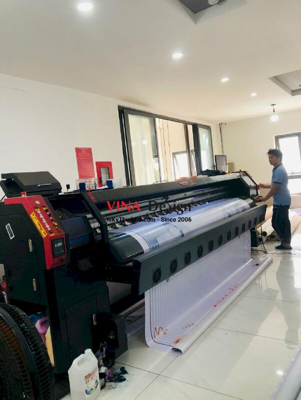 In phông nền sân khấu Chào Mừng Du Khách cho công ty du lịch lữ hành - INKTS3572