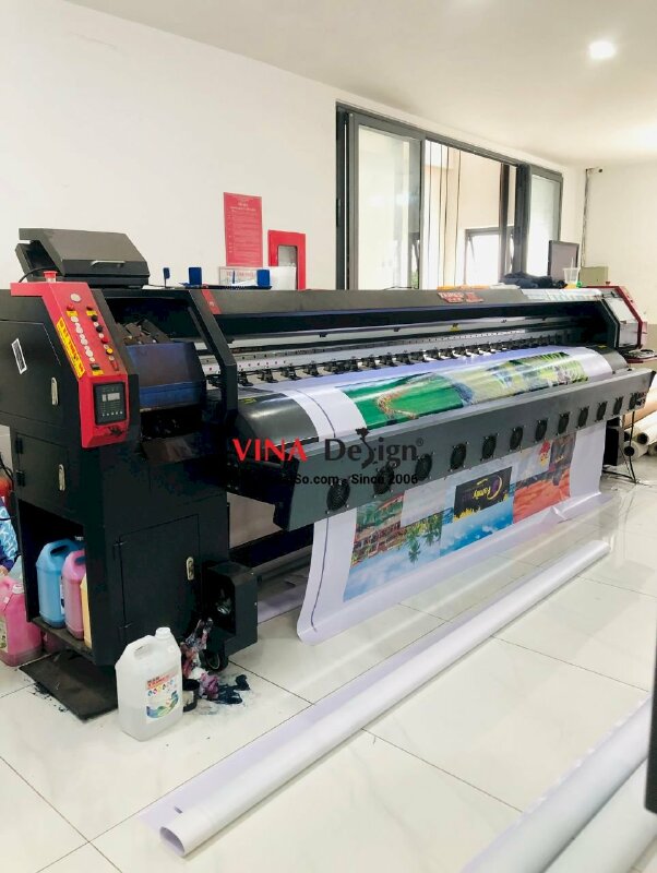 In phông nền sân khấu Chào Mừng Du Khách cho công ty du lịch lữ hành - INKTS3572