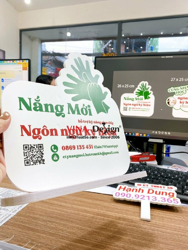 In standee để bàn tư vấn lớp học kỹ năng - INKTS700
