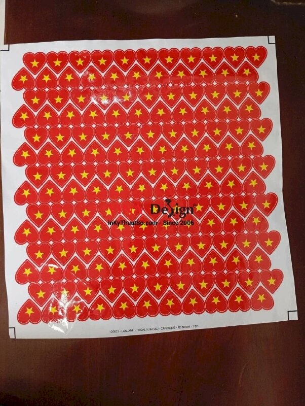 In Sticker cờ đỏ sao vàng dán má, tem Decal lá cờ Việt Nam cổ động - INKTS3242