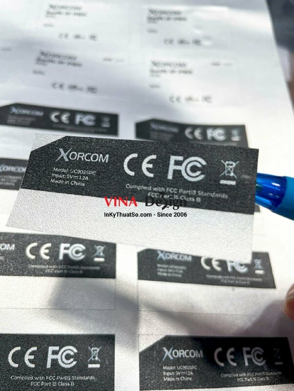 In tem Decal xi bạc - INKTS95