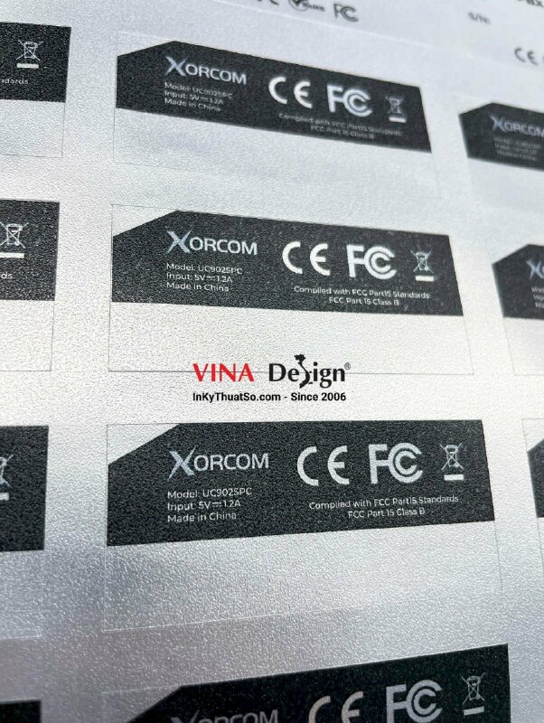 In tem Decal xi bạc - INKTS95