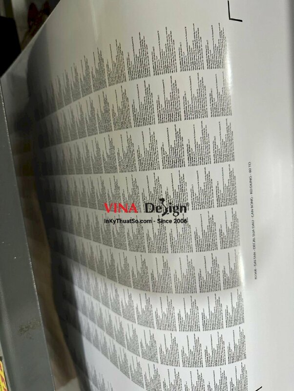 In tem nhãn dán bao bì ốc nới rộng hàm, vật liệu nha khoa - INKTS1208