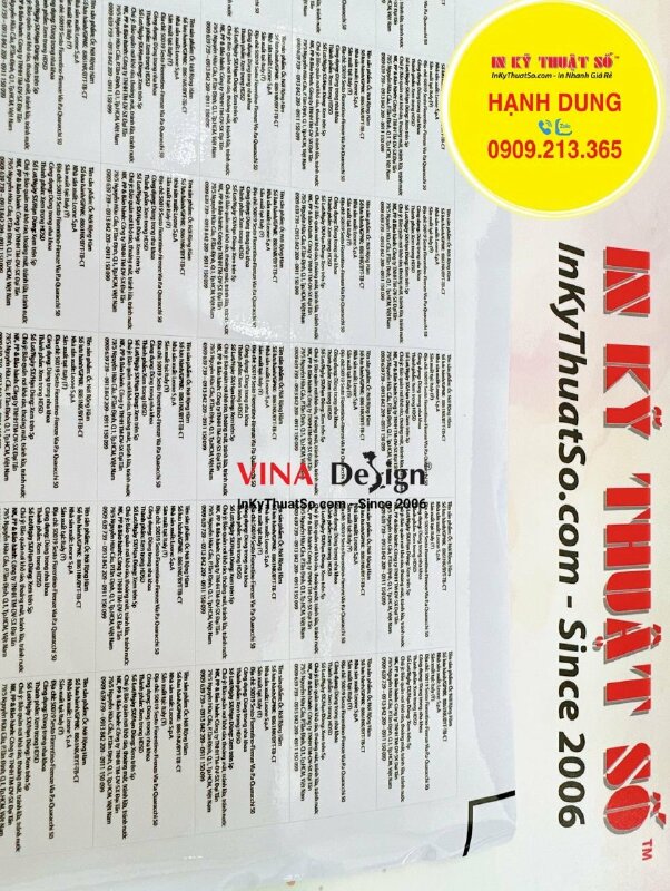 In tem nhãn dán bao bì ốc nới rộng hàm, vật liệu nha khoa - INKTS1208