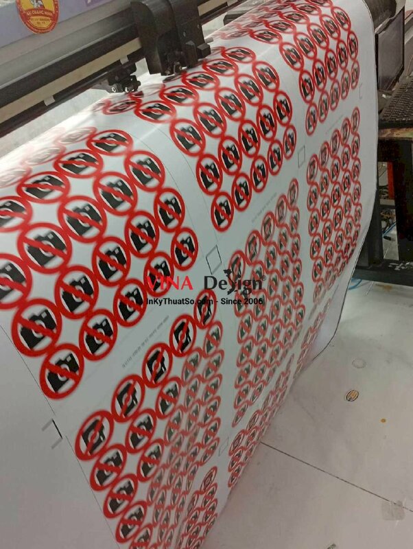 In tem nhãn dán Cấm Chụp Ảnh No Photography Sticker từ Decal sữa, cán mờ, bế từng tem - INKTS3558