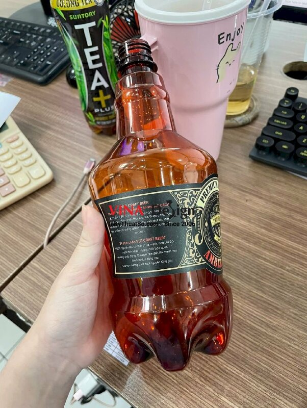In tem nhãn dán chai beer, nhãn decal sữa dán chai thủy tinh, nhựa - INKTS3596