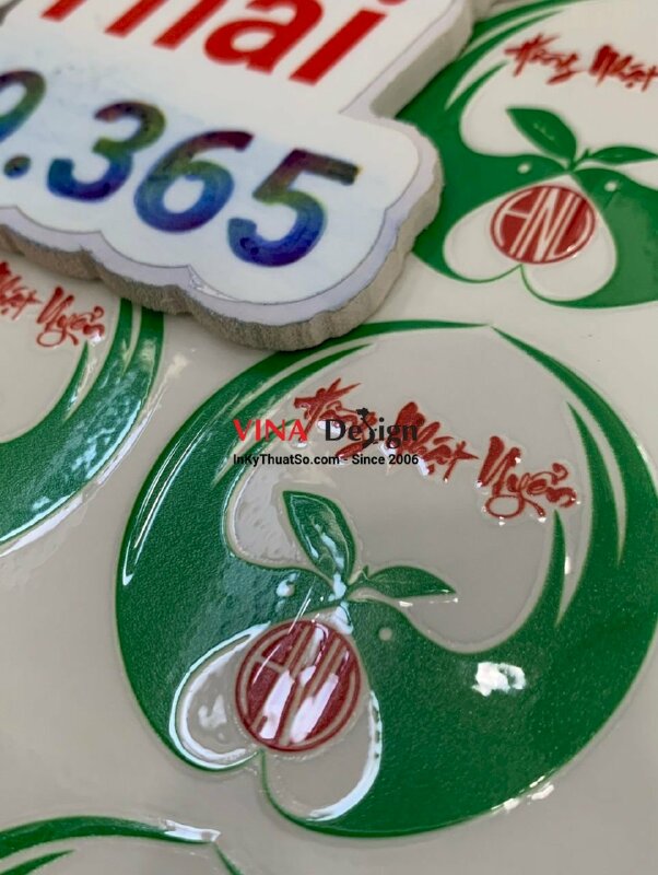 In tem nhãn DTF logo cửa hàng văn hóa phẩm nghệ thuật Phật giáo, thiền trà - INKTS968