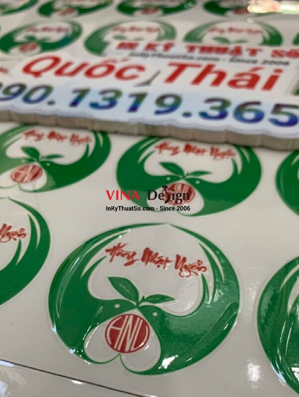 In tem nhãn DTF logo cửa hàng văn hóa phẩm nghệ thuật Phật giáo, thiền trà - INKTS968