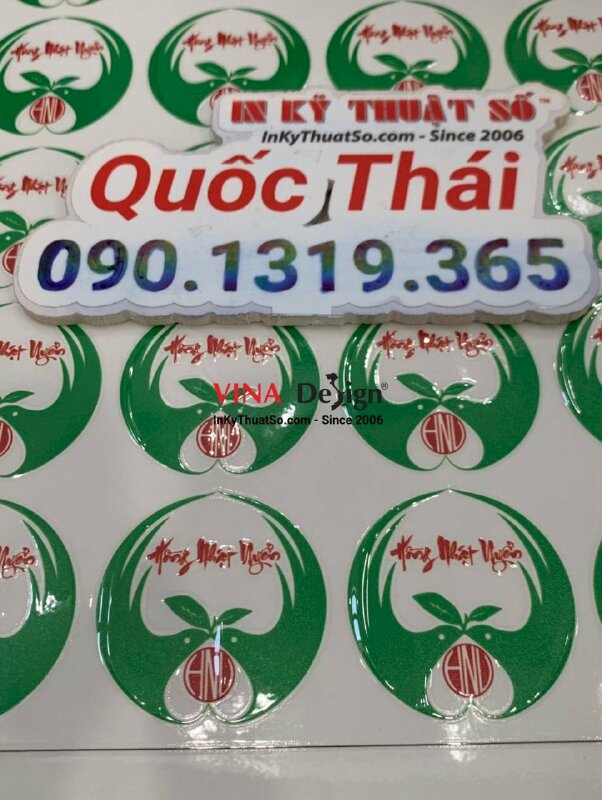 In tem nhãn DTF logo cửa hàng văn hóa phẩm nghệ thuật Phật giáo, thiền trà - INKTS968
