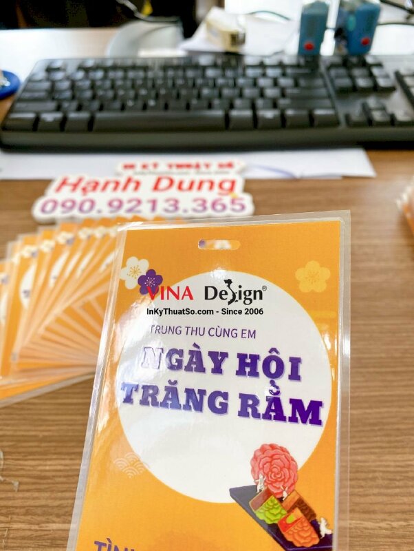 In thẻ tình nguyện viên sự kiện Trung thu cùng em Ngày hội trăng rằm - INKTS686