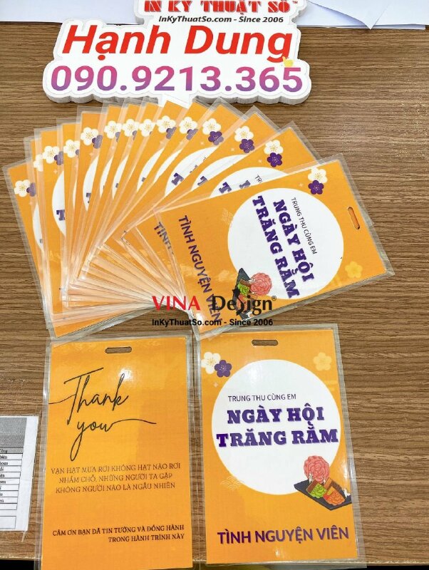 In thẻ tình nguyện viên sự kiện Trung thu cùng em Ngày hội trăng rằm - INKTS686