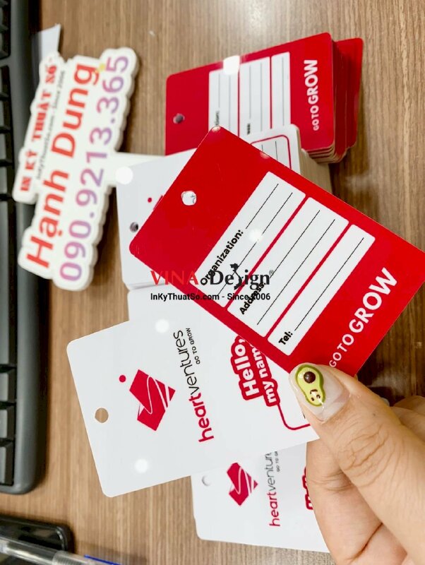 In thẻ treo hành lý bằng nhựa, tag vali, name tag, luggage tag, name badge nhựa - INKTS632