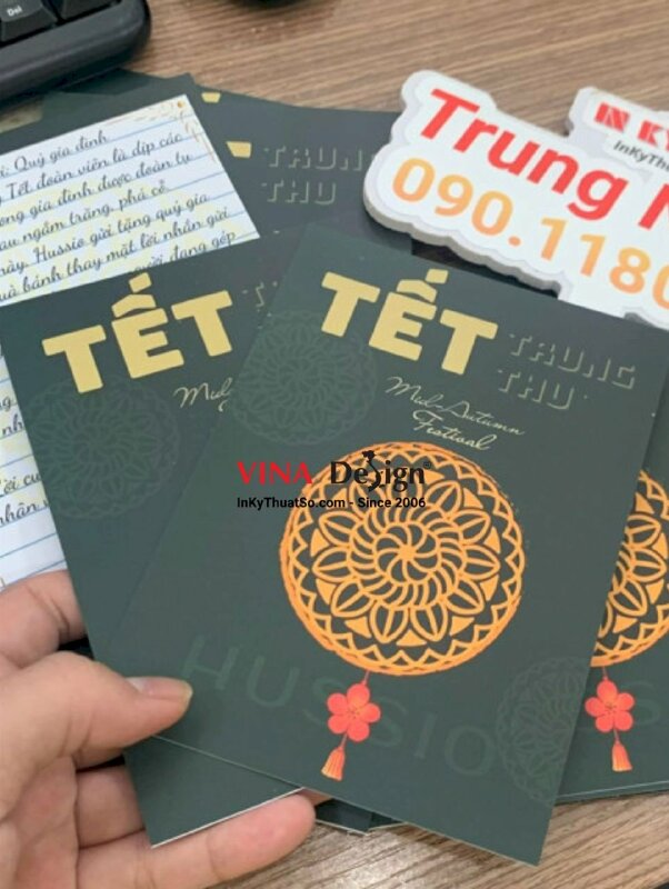 In thiệp chúc mừng trung thu cho nhân viên, thiệp tặng bánh trung thu - INKTS715