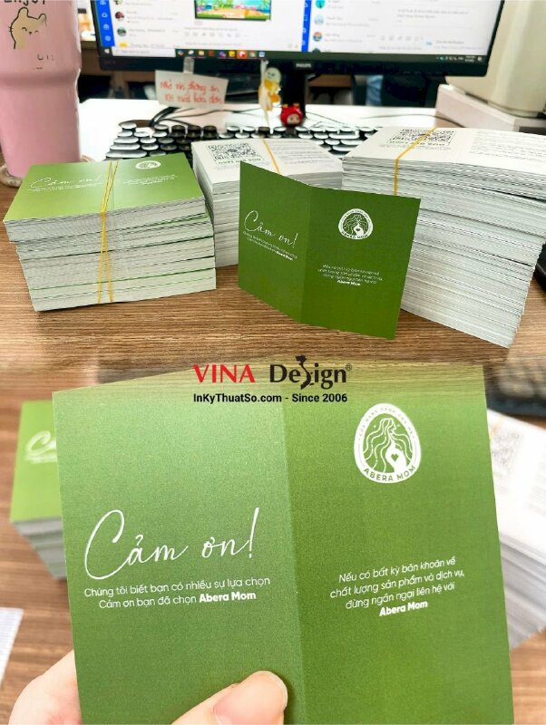 In thư cảm ơn khách hàng, thank you card cho cửa hàng dành cho mẹ bầu - INKTS3582