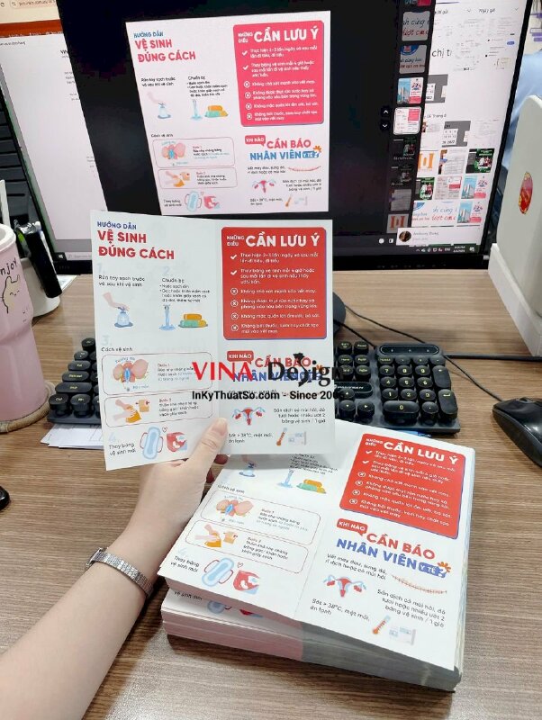 In tờ gấp thông tin hướng dẫn cho bệnh viện phụ sản - INKTS3584