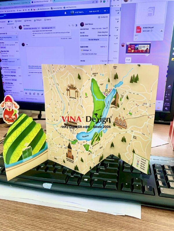 In tờ rơi cafe 2 mặt, không màng, cấn 2 đường 1 đường răng cưa - INKTS298