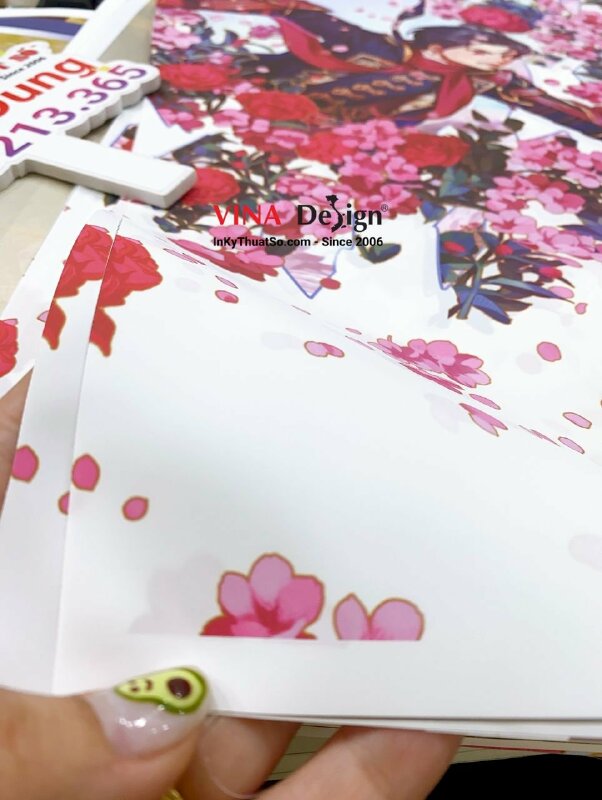 In tranh lụa khổ lớn, in silk dầu mờ sự kiện Cofi (Color Fiesta) - INKTS611