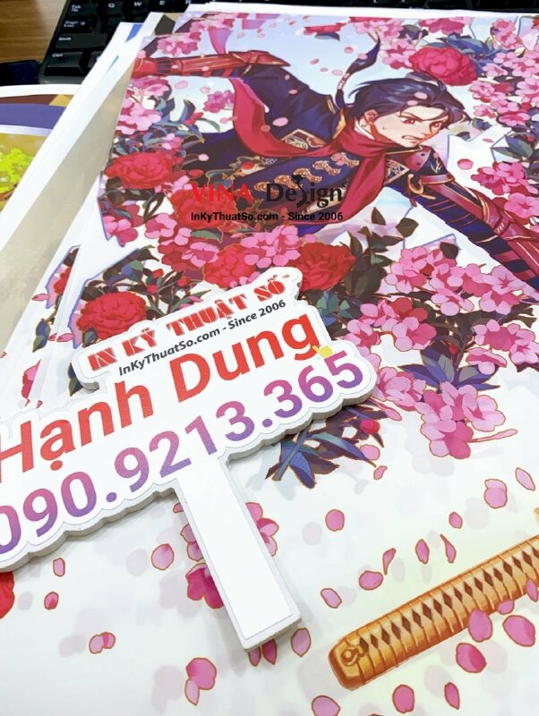 In tranh lụa khổ lớn, in silk dầu mờ sự kiện Cofi (Color Fiesta) - INKTS611