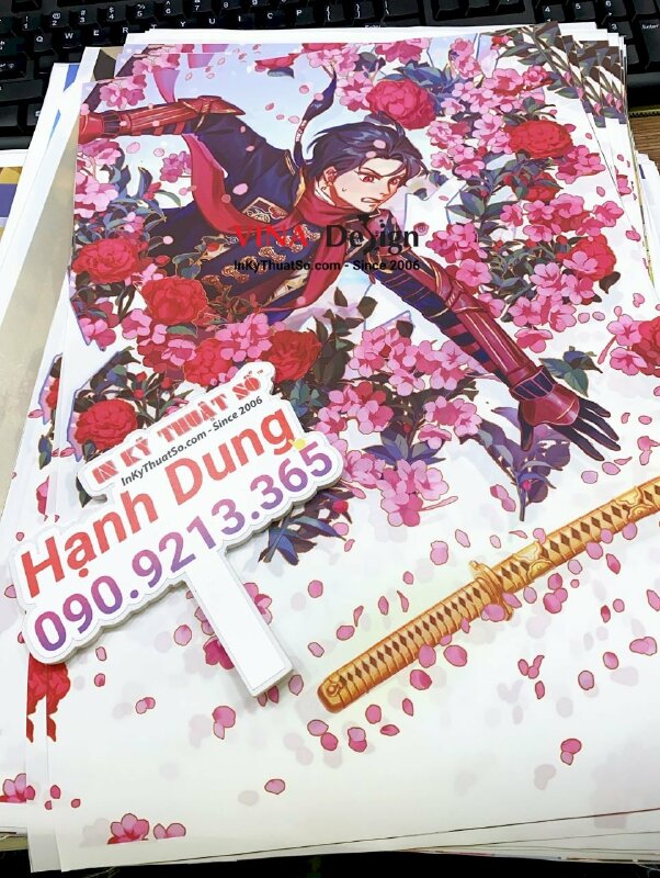 In tranh lụa khổ lớn, in silk dầu mờ sự kiện Cofi (Color Fiesta) - INKTS611