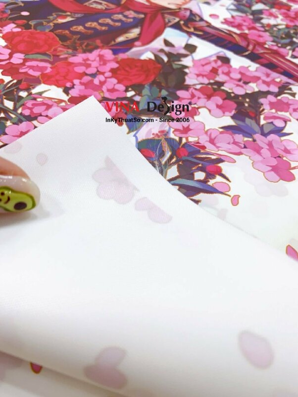 In tranh lụa khổ lớn, in silk dầu mờ sự kiện Cofi (Color Fiesta) - INKTS611