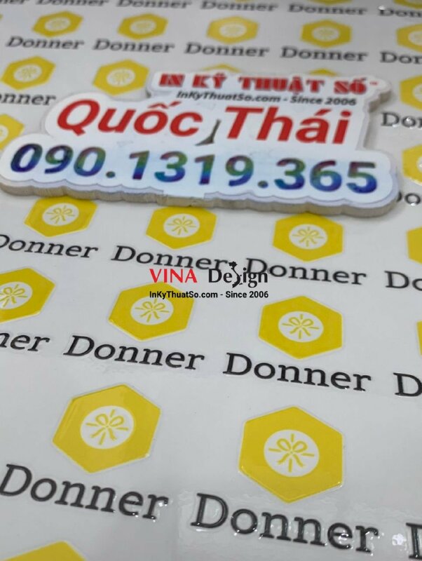 In trực tiếp lên film UV DTF logo doanh nghiệp dán lên quà tặng - INKTS974