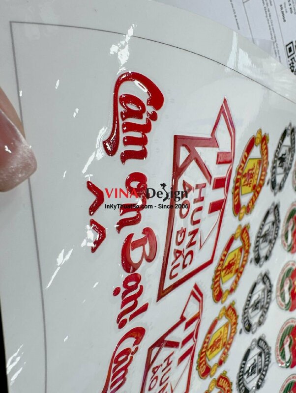 In UV DTF dán mọi chất liệu, in logo DTF câu lạc bộ bóng đá ngoại hạng Anh - INKTS1244