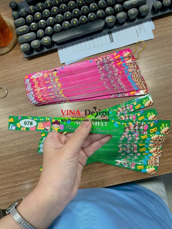 In vòng đeo tay sự kiện dùng 1 lần, in PP cán bóng - INKTS3553